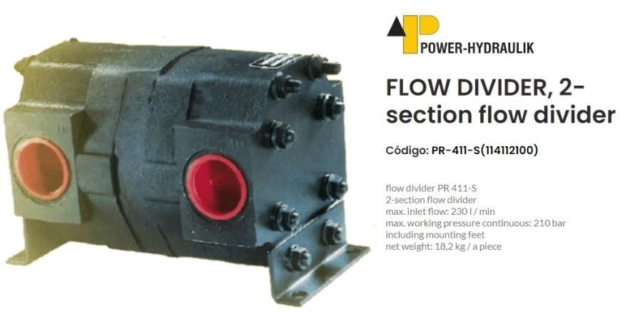 Divisor de fluxo POWER-HYDRAULIK modelo PR-411-S